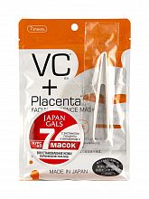 Japan Gals VС + Placenta Facial Essence Mask 7p - интернет-магазин профессиональной косметики Spadream, изображение 43008