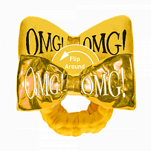 Double Dare OMG! Reversible Mega Hair Band Yellow - интернет-магазин профессиональной косметики Spadream, изображение 40769