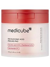 Medicube Red Succinic Acid Peeling Pad 70pcs - интернет-магазин профессиональной косметики Spadream, изображение 66009