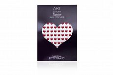 Christina Fitzgerald Art Luxury Signature Nail Sticker Red Heart (Pack of 96)