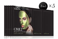 Double Dare OMG! Platinum GREEN Facial Mask Kit 5p - интернет-магазин профессиональной косметики Spadream, изображение 24657