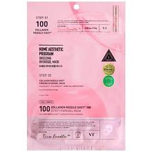 VT Cosmetics Collagen Reedle Shot 100 2 Step Hydrogel Mask 33g - фото 66866 VT Cosmetics Collagen Reedle Shot 100 2 Step Hydrogel Mask 33g - интернет-магазин профессиональной косметики Spadream, изображение 66866