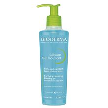 Bioderma Sebium Gel Moussant 200ml - интернет-магазин профессиональной косметики Spadream, изображение 56849